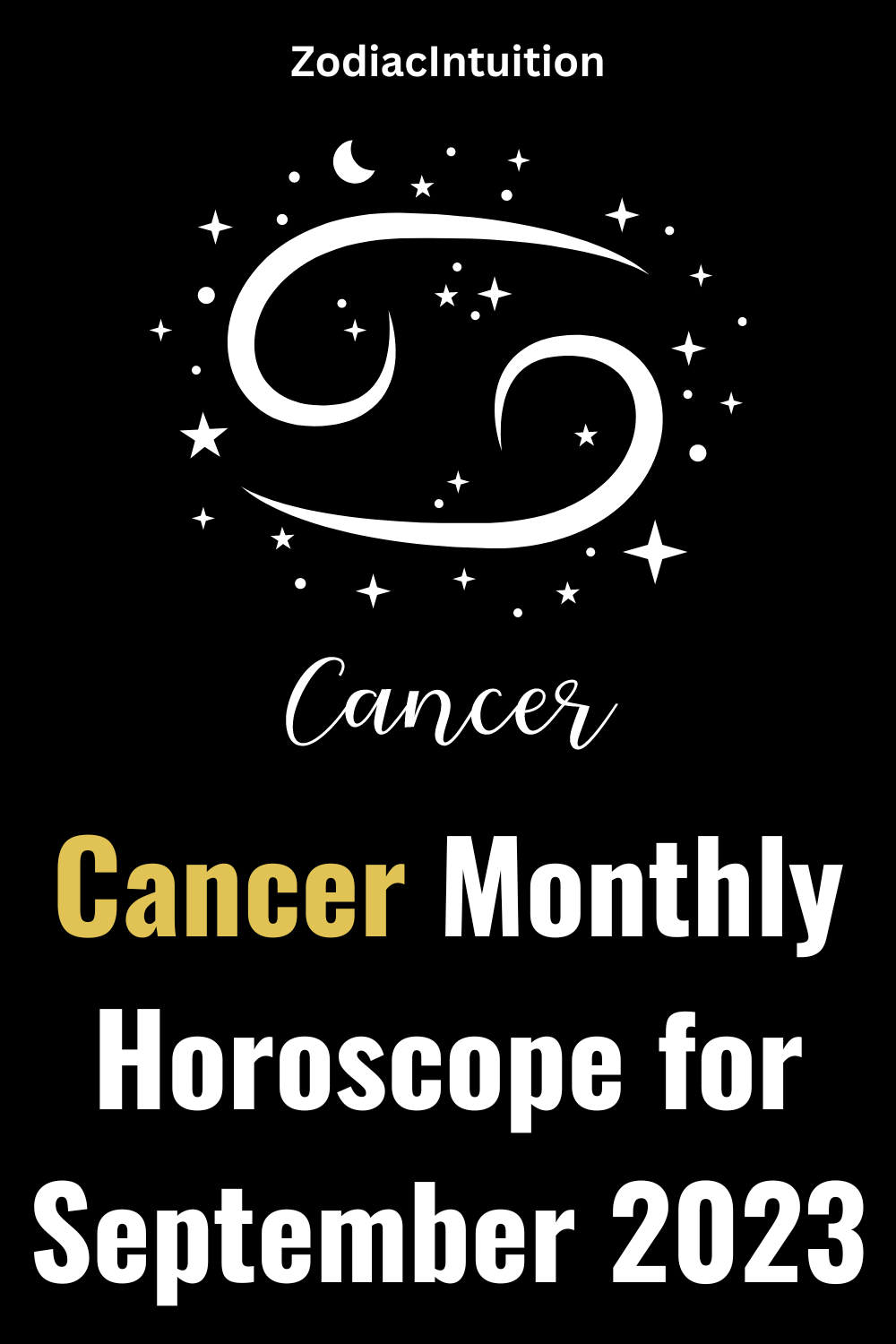 Cancer Monthly Horoscope for September 2023