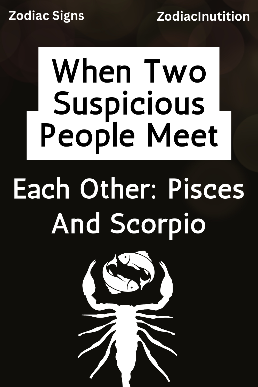 When Two Suspicious People Meet Each Other: Pisces And Scorpio