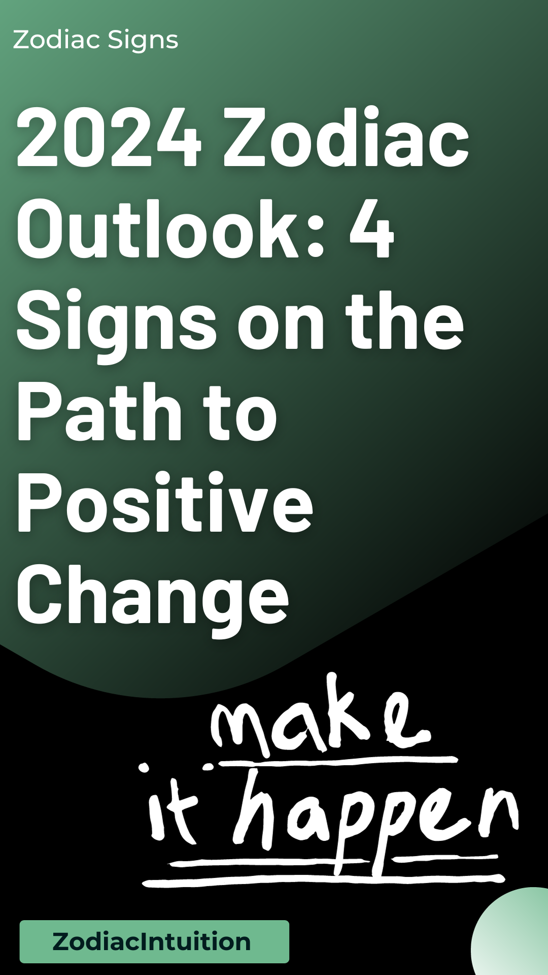 2024 Zodiac Outlook: 4 Signs on the Path to Positive Change