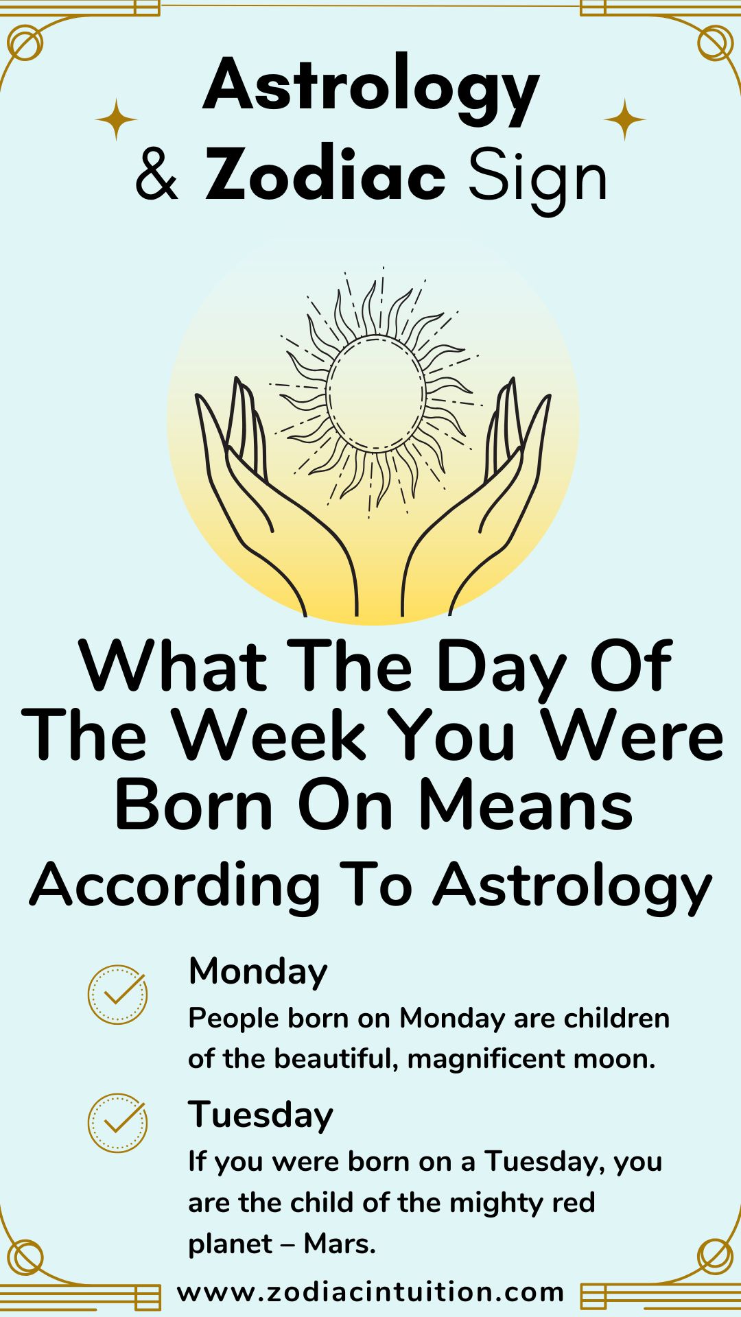 What The Day Of The Week You Were Born On Means, According To Astrology