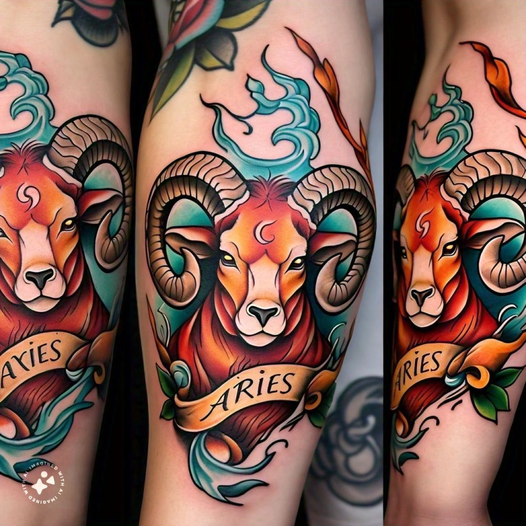 15 Uniquely Georgies Aries Zodiac Sign Tattoos