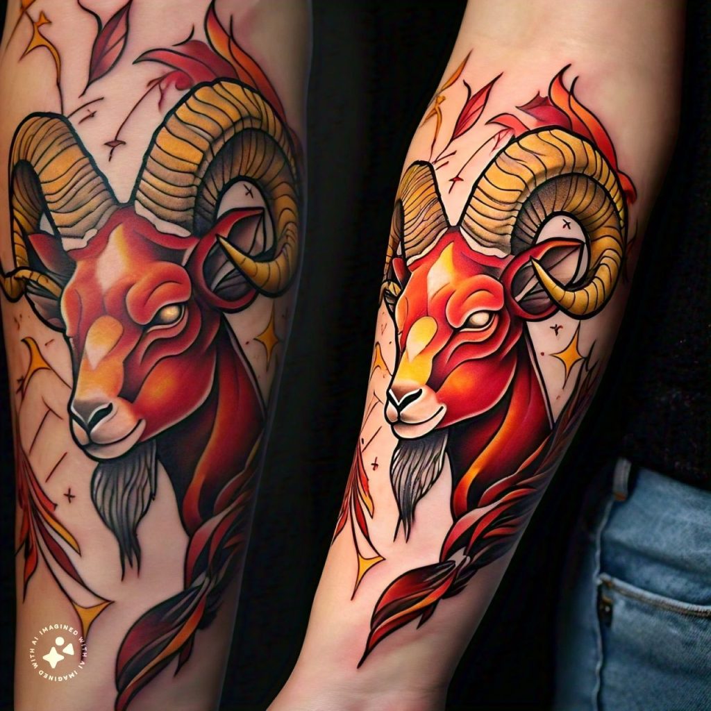 15 Uniquely Georgies Aries Zodiac Sign Tattoos