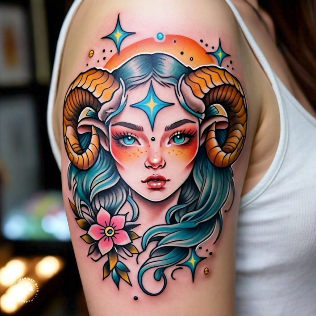 15 Uniquely Georgies Aries Zodiac Sign Tattoos