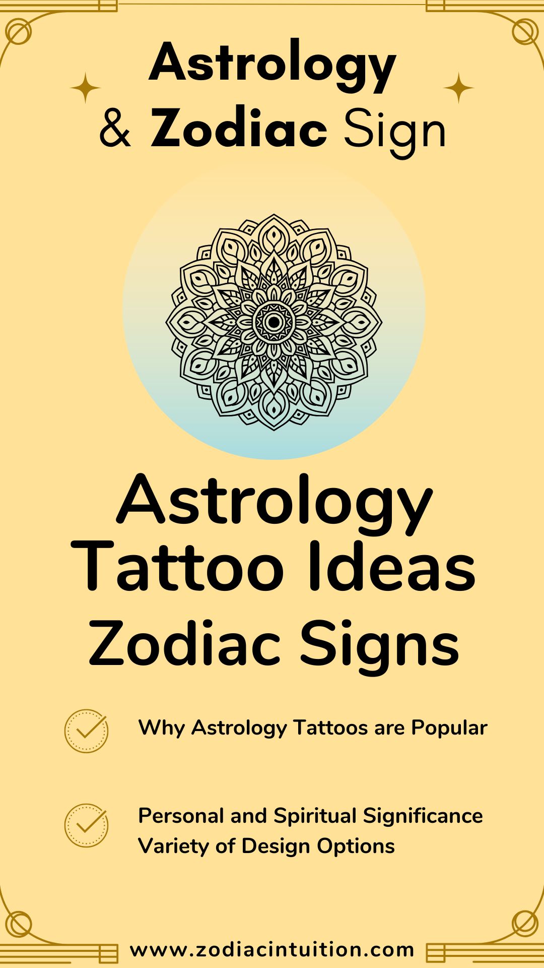 Astrology Tattoo Ideas | Zodiac Signs