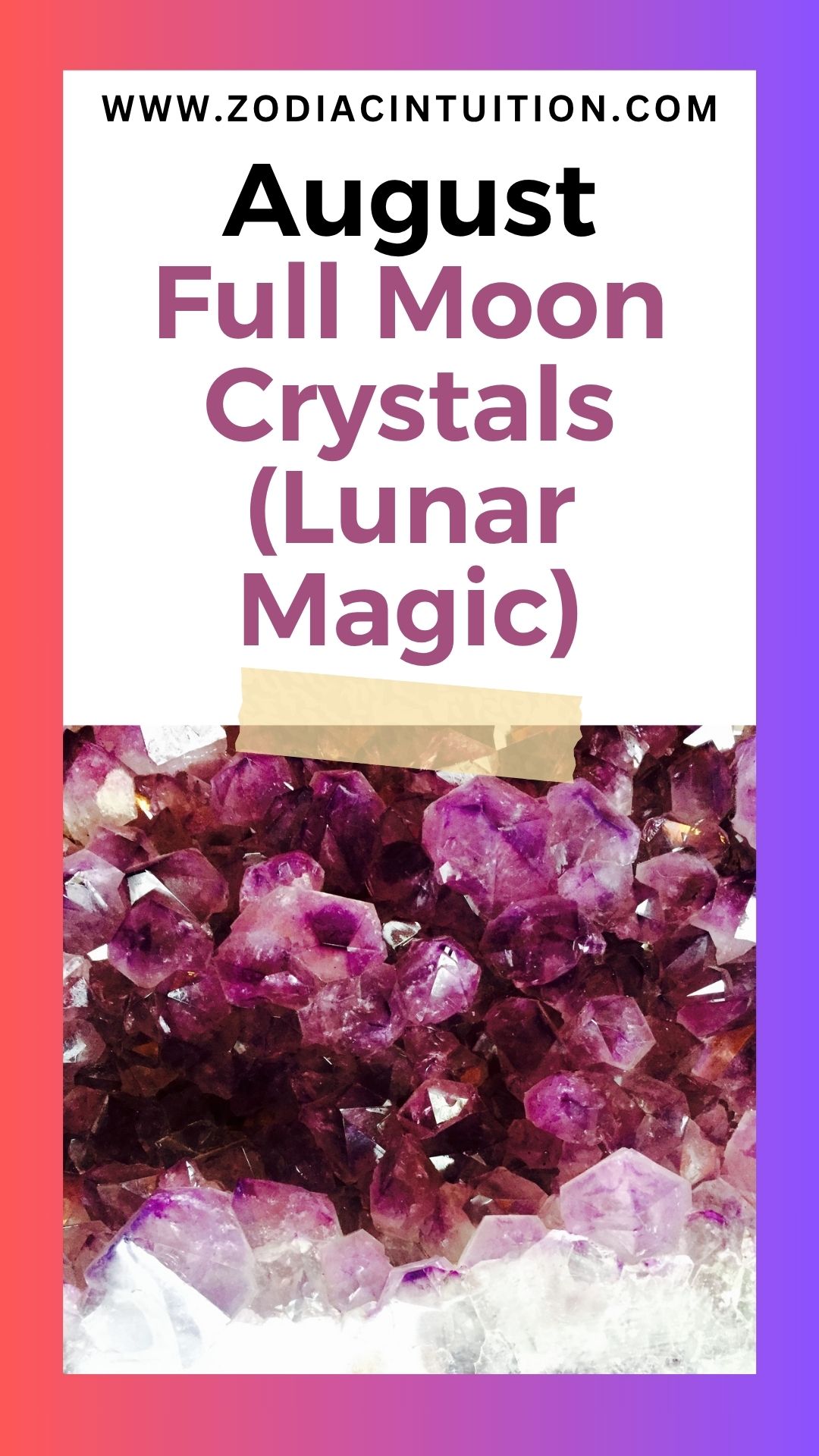 August Full Moon Crystals (Lunar Magic)