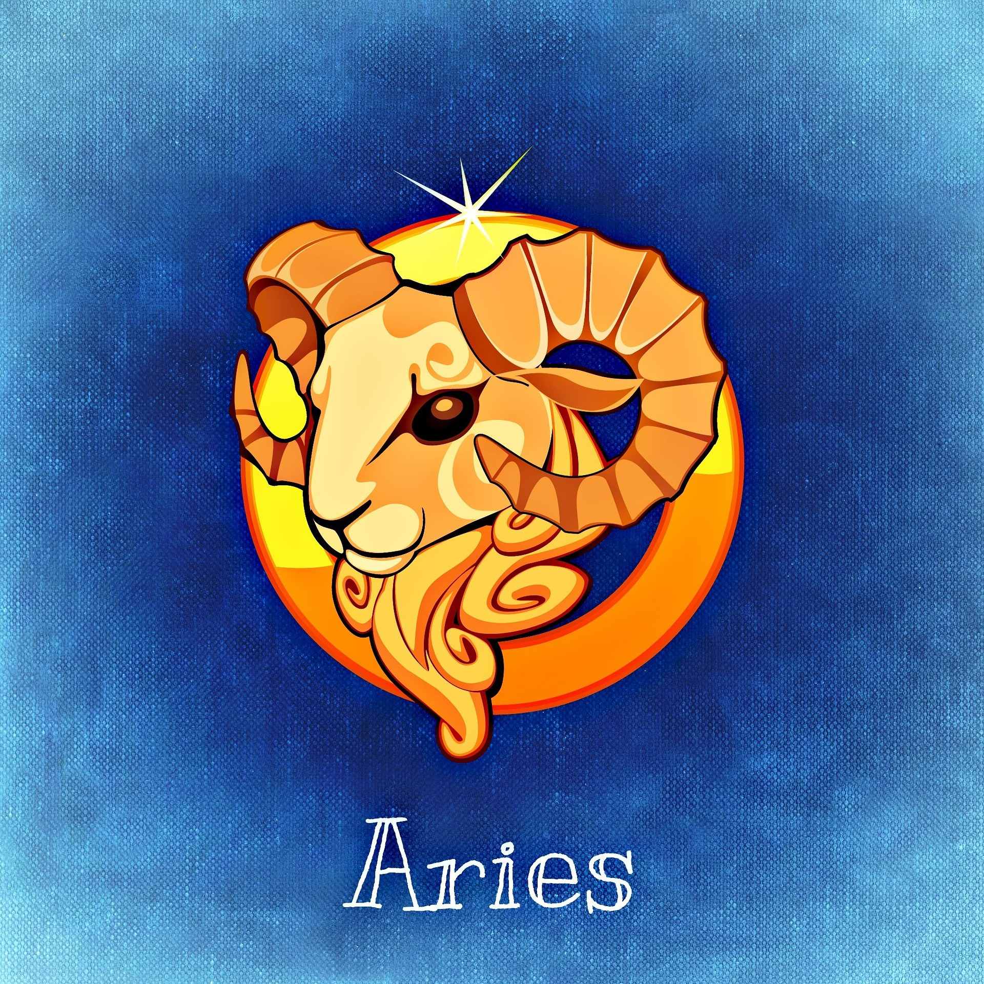 aries zodiac sign crystal