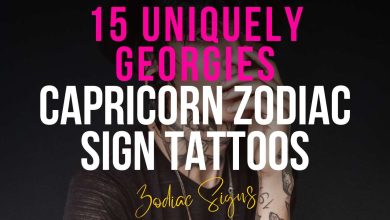 15 Uniquely Georgies Capricorn Zodiac Sign Tattoos
