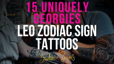 15 Uniquely Georgies Leo Zodiac Sign Tattoos